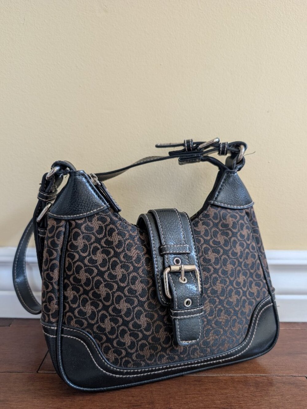 Y2K BUCKLE DETAIL VINTAGE BAG